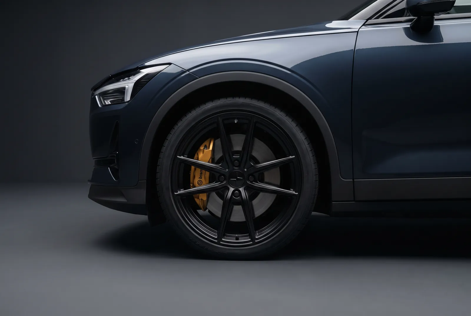 Detail van een Polestar Polestar 2